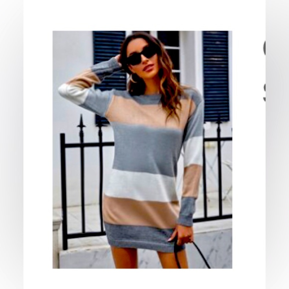 Fall Knit Sweater Dress